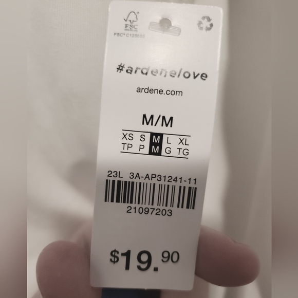 White long sleeve top size us medium - Picture 5 of 5